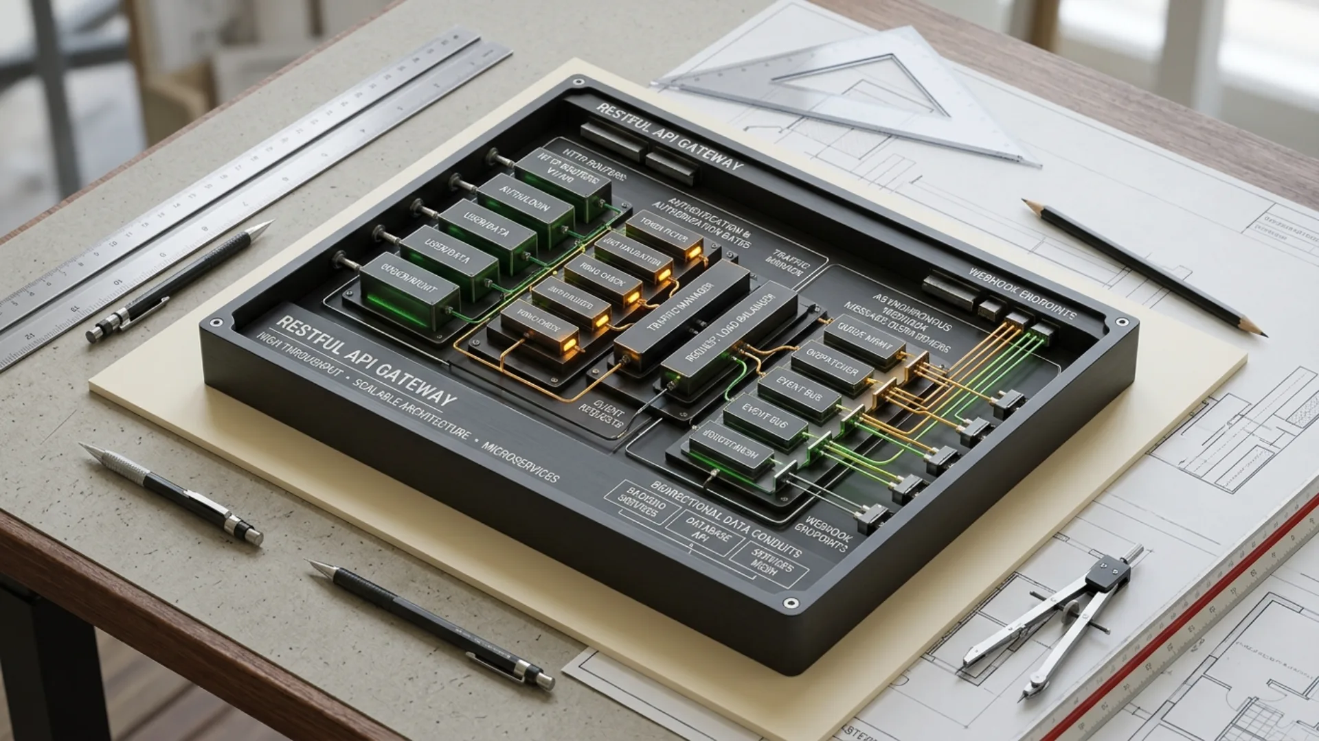 RideManager multi-tenant security architecture and private document streaming visual.